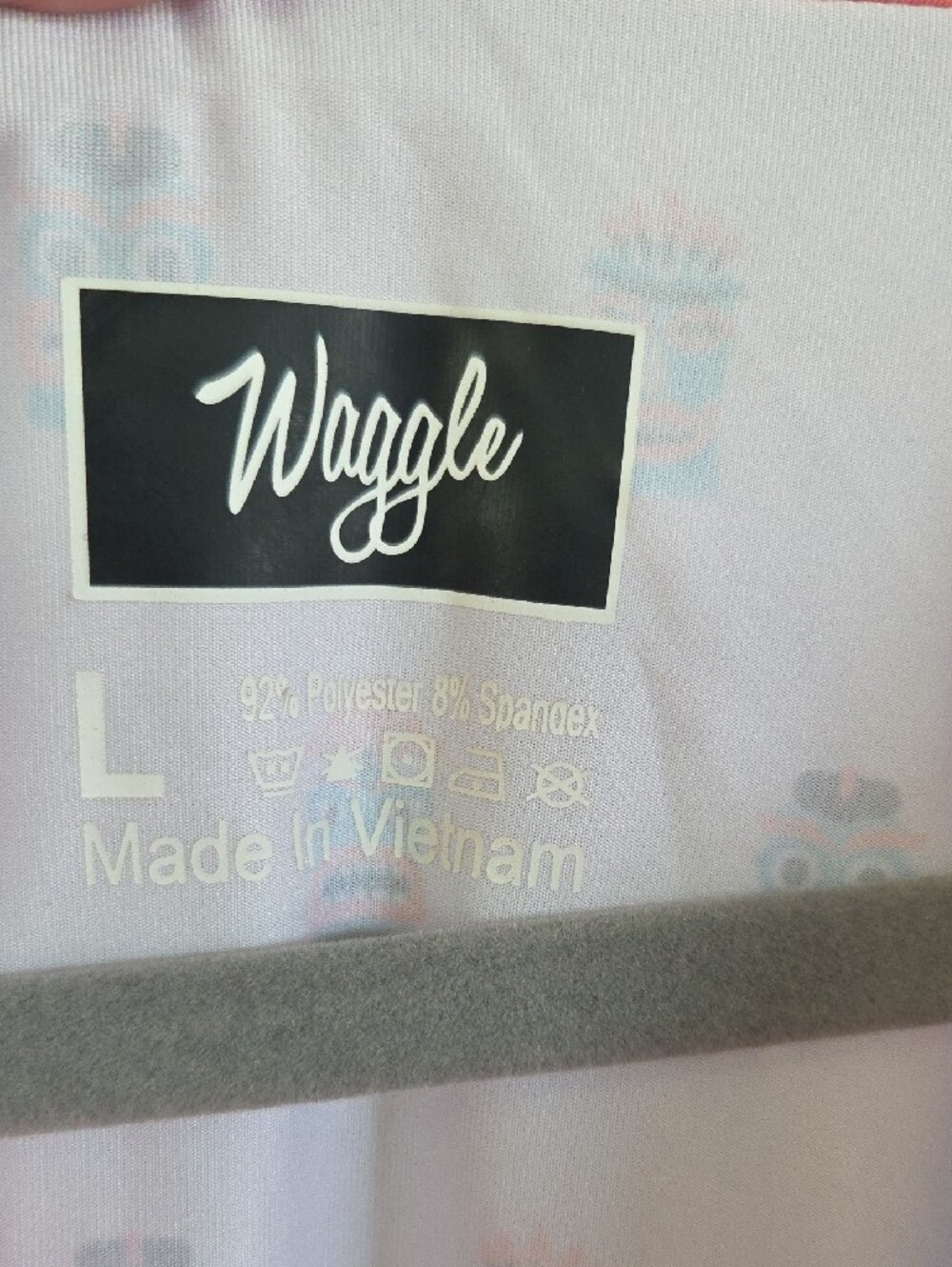 Wrigley Lavender Polo with Coral Trim and Mini Print - Picture 2 of 5
